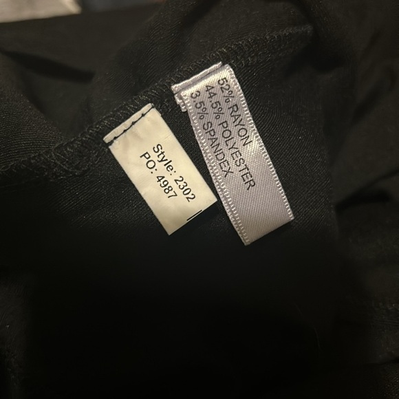 Eloquii studio black sleeveless high front slit stretch long dress plus size 24 - Picture 6 of 6